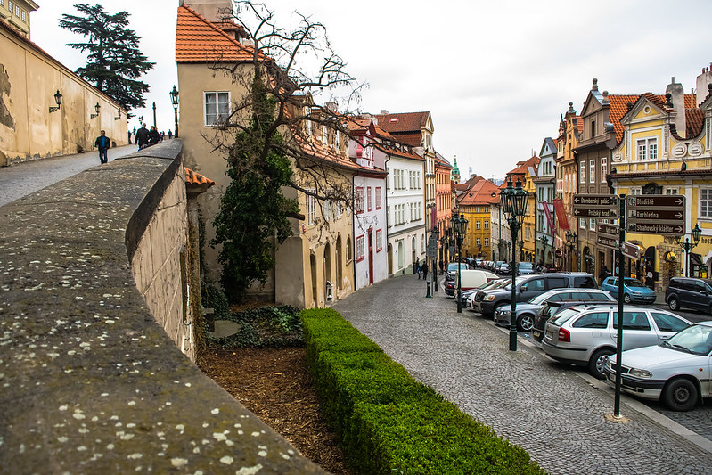 Prague Castle area down to Nerudova street